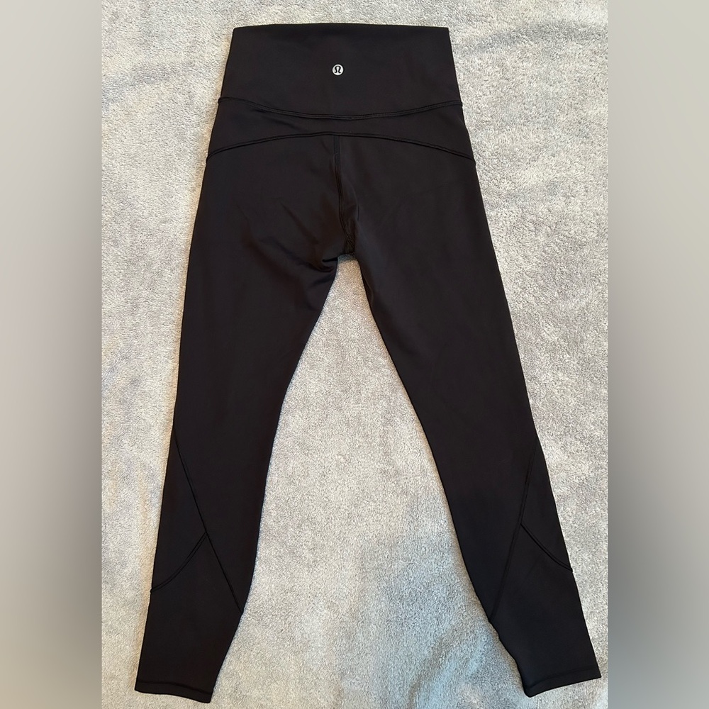 Lululemon Black In Movement Leggings 25”
